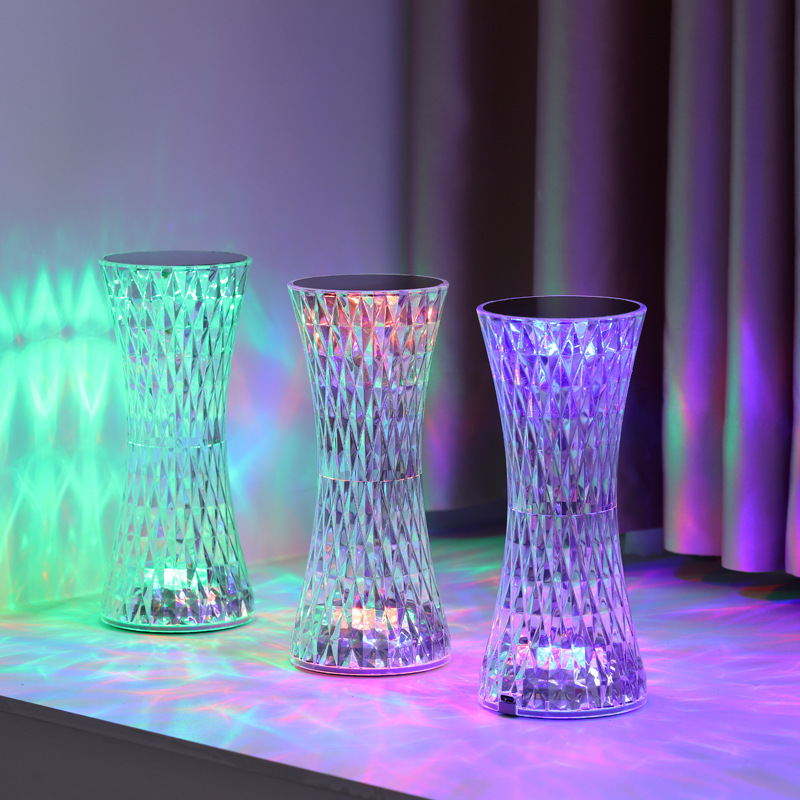 Led Lighting Decor - Lámparas de Noche de Cristal para