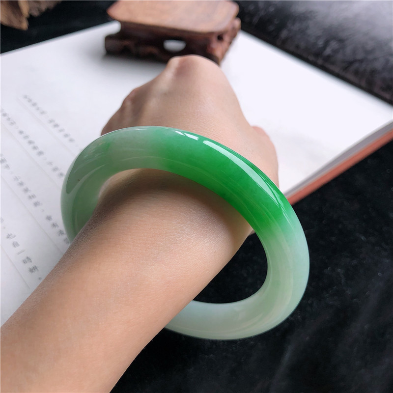 Lighting & Home Decor Studio - Pulsera de jadeíta birmana natural, tipo