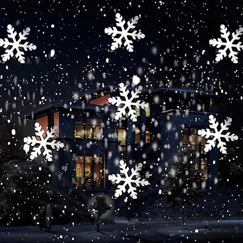 Lighting Effect Home Decor - Proyector láser de copos de nieve
