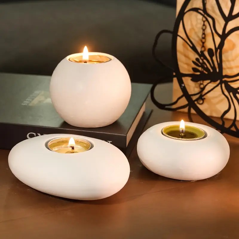 Candle Holder Set - Portavelas candelita, molde de silicona de