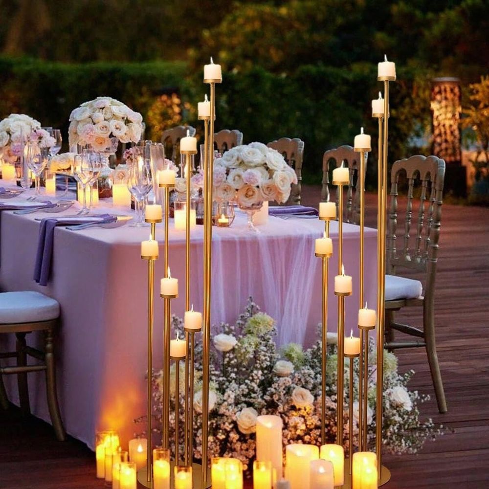 Candle Holder Set - 2 piezas de candelabros de 9