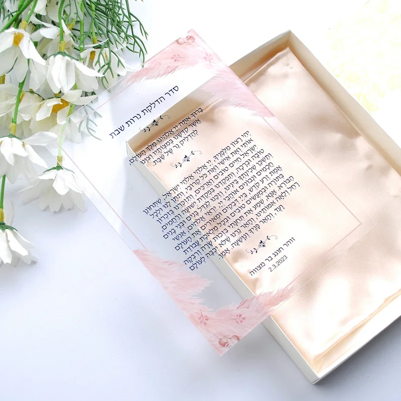 Lighting & Home Decor Studio - 10 Invitaciones de PVC Acrílico para