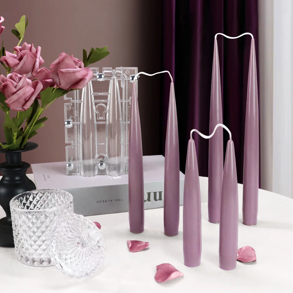Candle Holder Set - Vela de columna de doble punta,