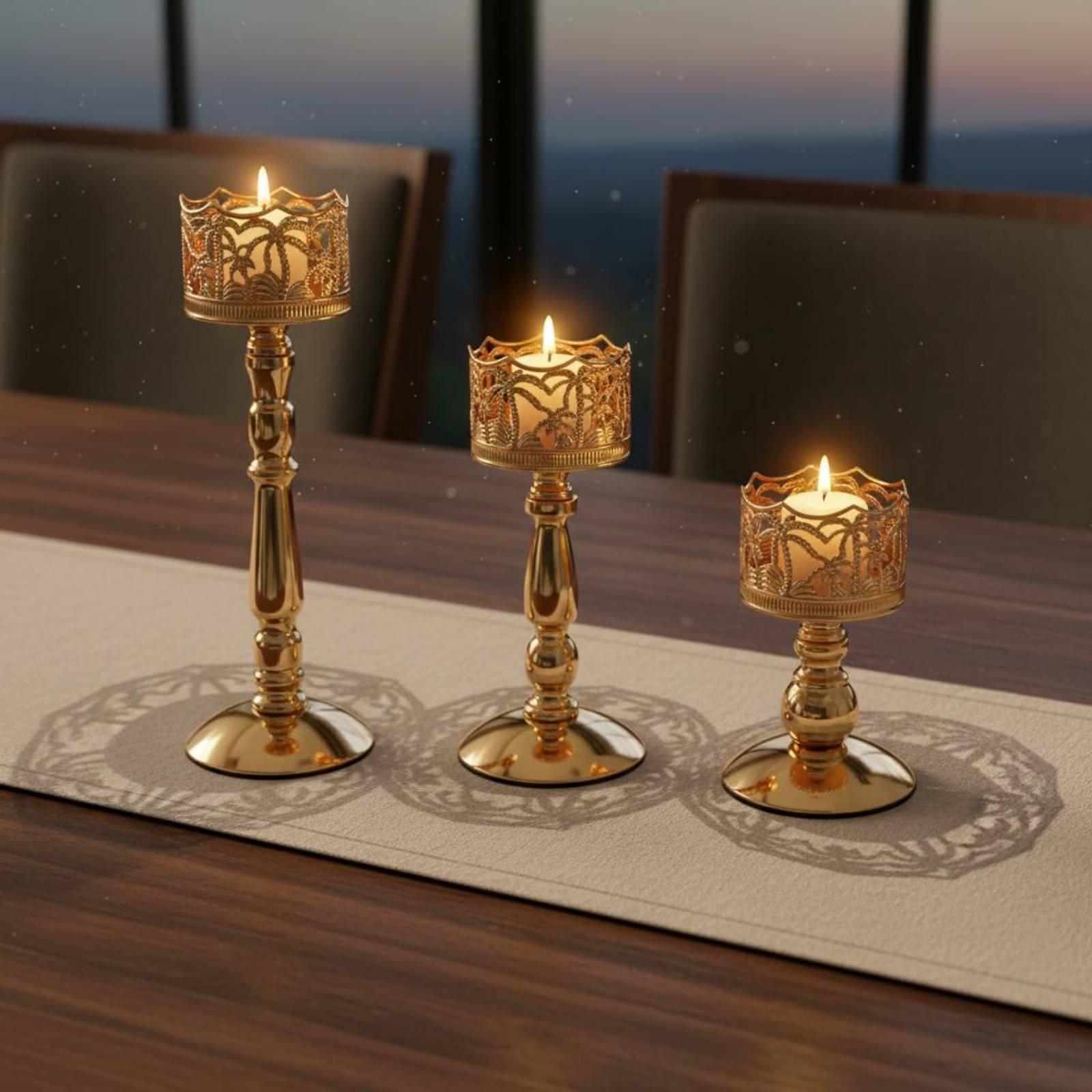 Candelabro de Hierro, Elegante - Candle Holder Set reseña y precio