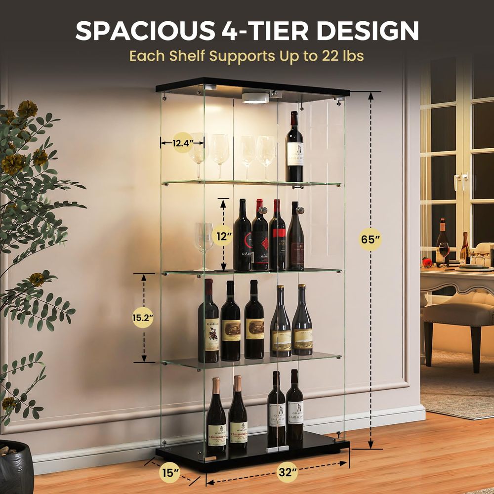 Vitrina con Luces LED y Cerrad - Lighting & Home Decor Studio reseña y precio