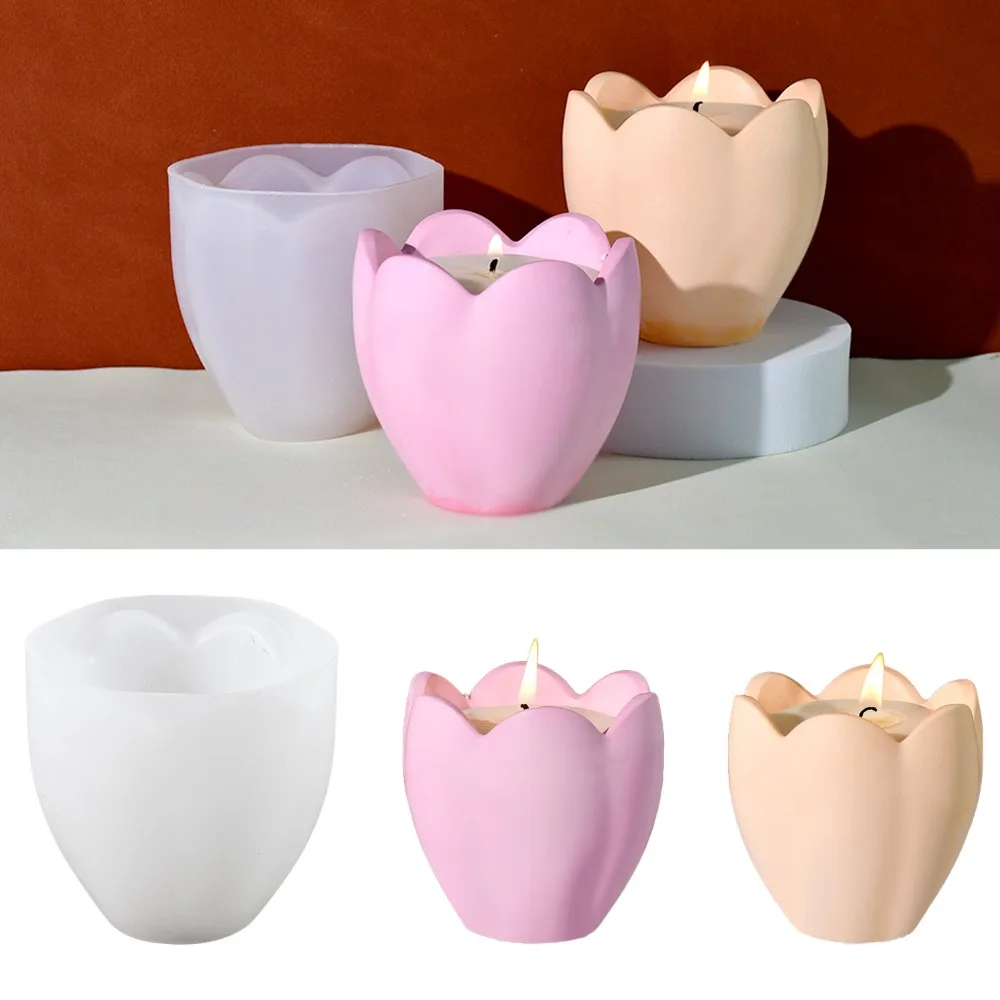 Portavelas de tulipán, moldes  - Candle Holder Set reseña y precio