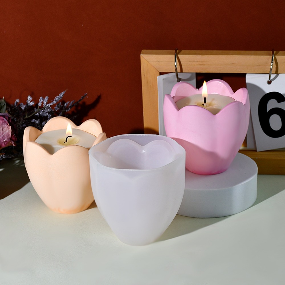Portavelas de tulipán, moldes  - Candle Holder Set reseña y precio
