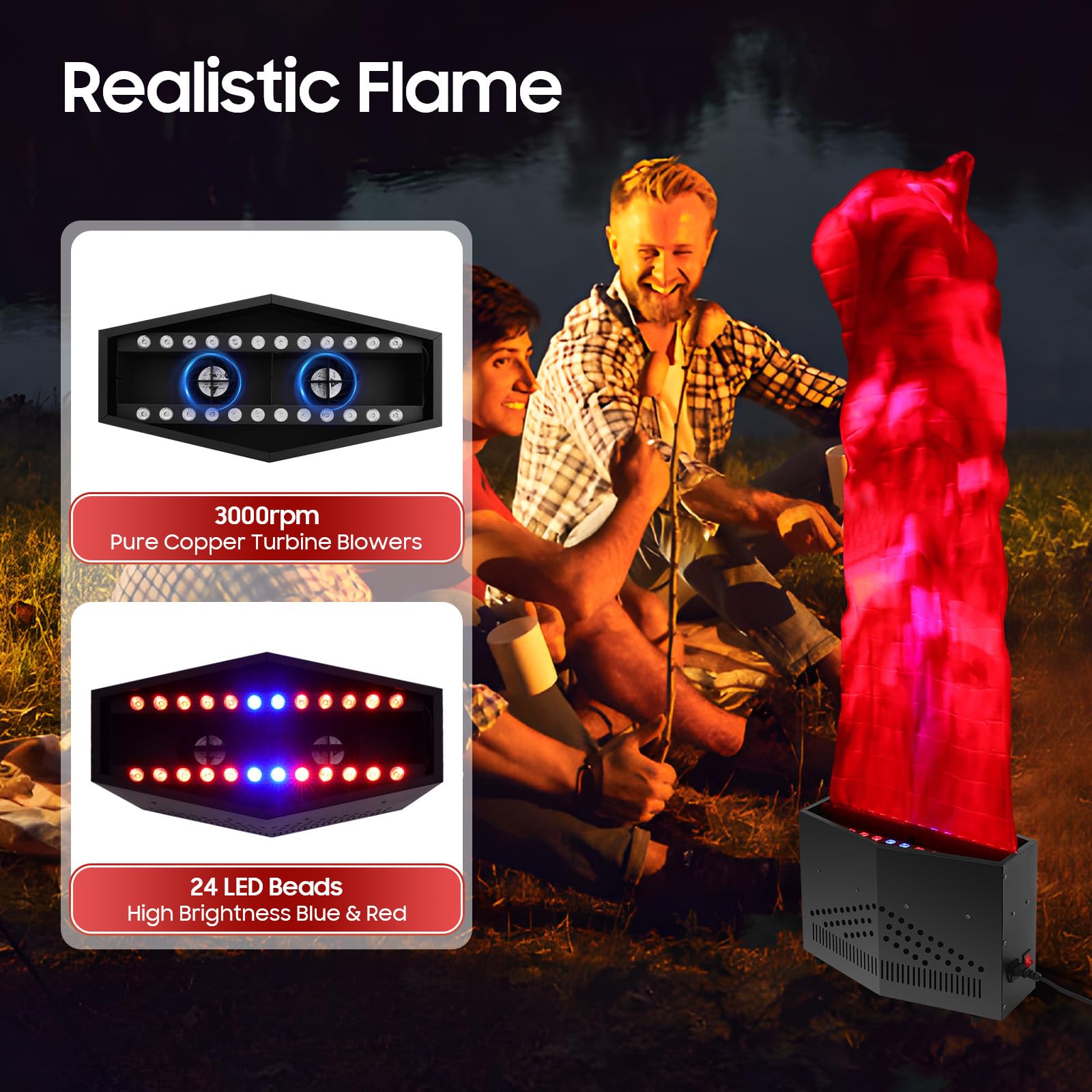 Luz LED con efecto de llama de - Lighting Effect Home Decor reseña y precio
