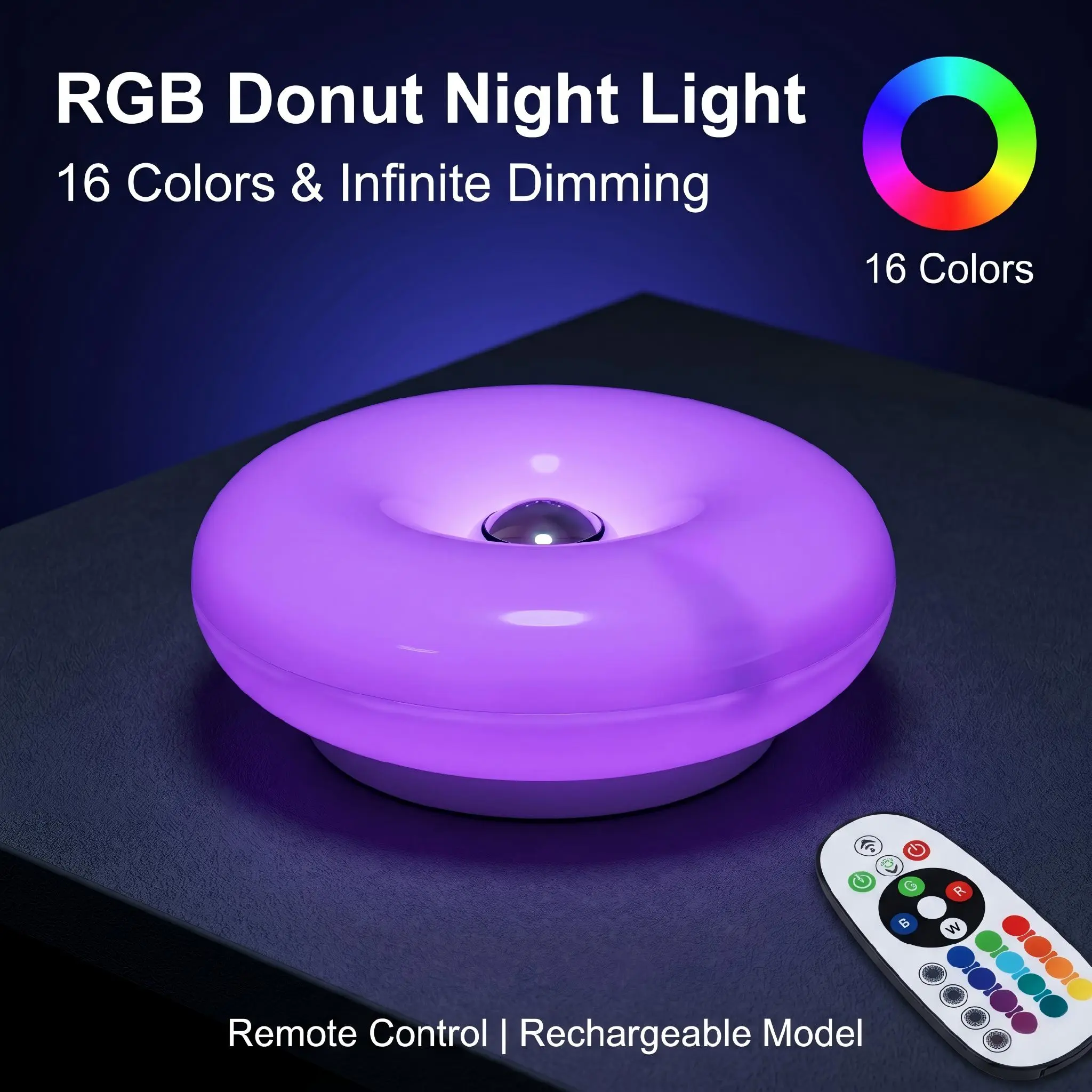 Lámpara Donut RGB, Lámpara de  - Ambient Lighting Decor For Room reseña y precio