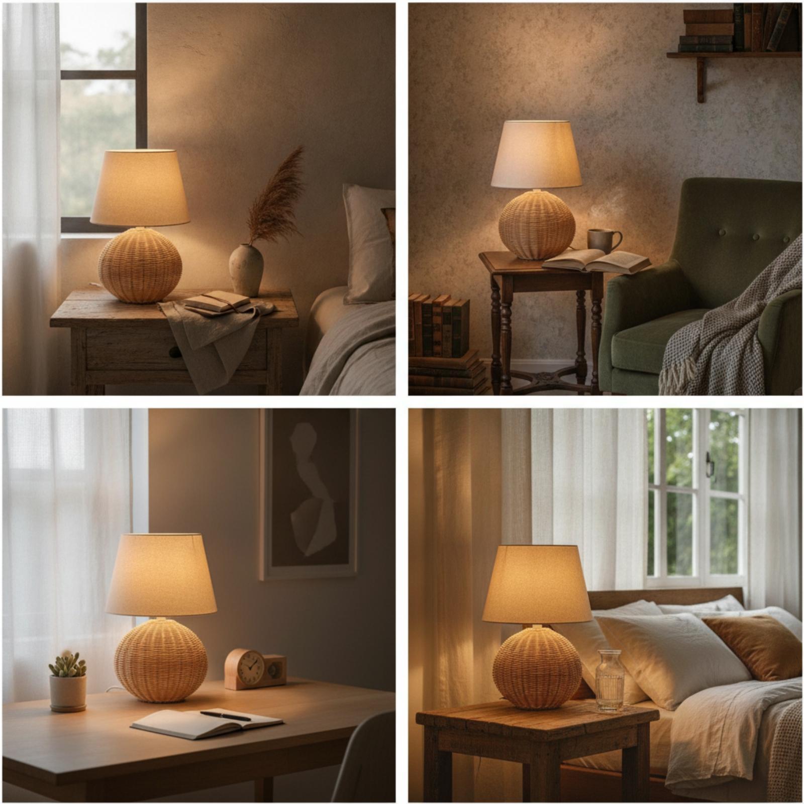 Lámpara de Noche con Base de R - Decor Lighting & Decor Fires Photos reseña y precio