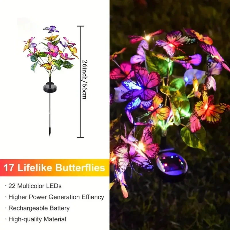 Luces LED solares de mariposa  - String Light Outdoor reseña y precio