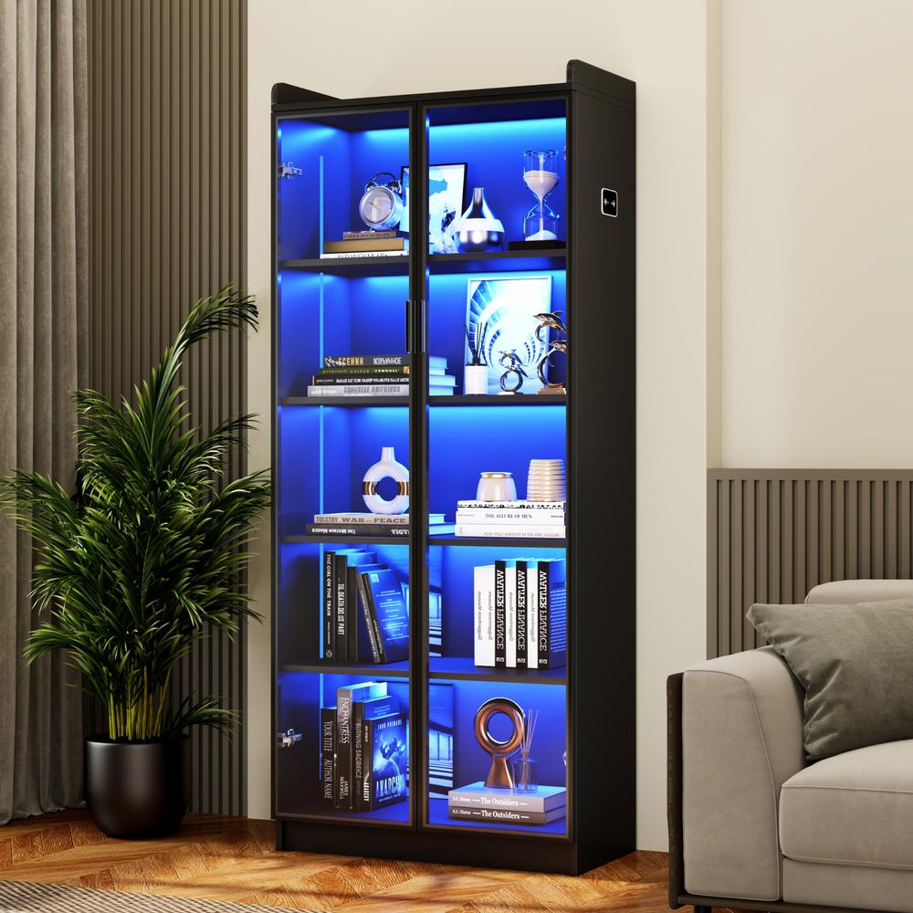 Vitrina con Estantes Ajustable - Lighting & Home Decor Studio reseña y precio