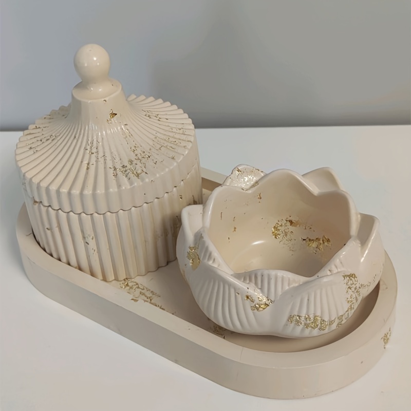 Portavelas de loto DIY, molde  - Candle Holder Set reseña y precio