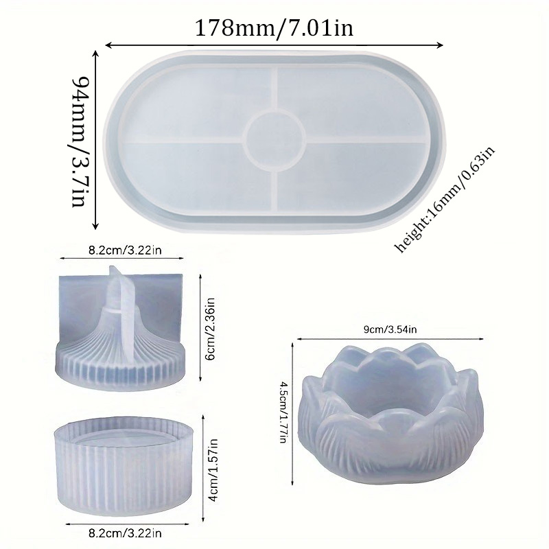 Portavelas de loto DIY, molde  - Candle Holder Set reseña y precio