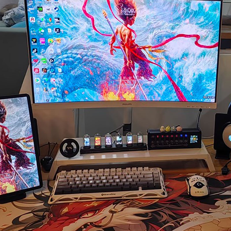 Reloj de Tubos Nixie RGB con P - Lighting Home Decor Ideas reseña y precio