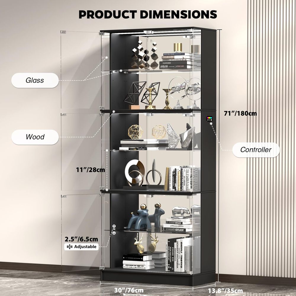 Vitrina con Puertas de Vidrio, - Lighting & Home Decor Studio reseña y precio