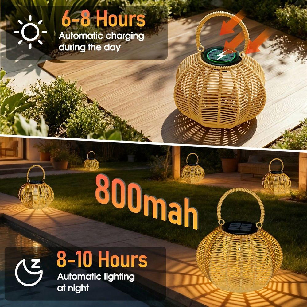 Lámpara Solar de Ratán para De - Ambient Lighting Decor For Room reseña y precio