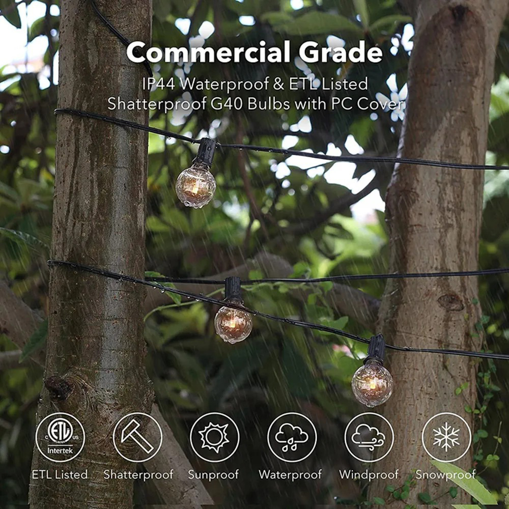 Guirnalda de Luces G40 de 8M/1 - String Light Outdoor reseña y precio