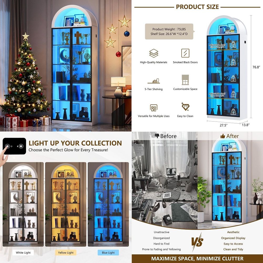 Vitrina con Puertas y Estantes - Lighting & Home Decor Studio reseña y precio