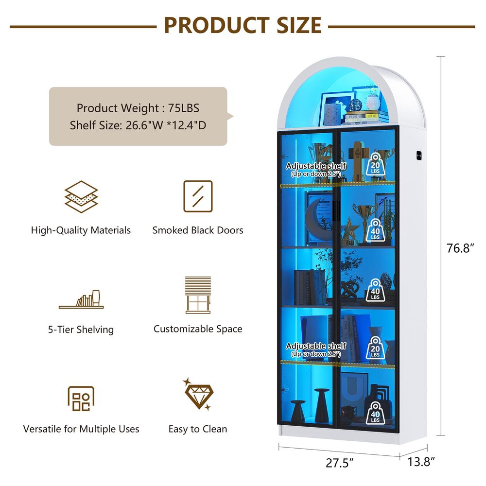 Vitrina con Puertas y Estantes - Lighting & Home Decor Studio reseña y precio