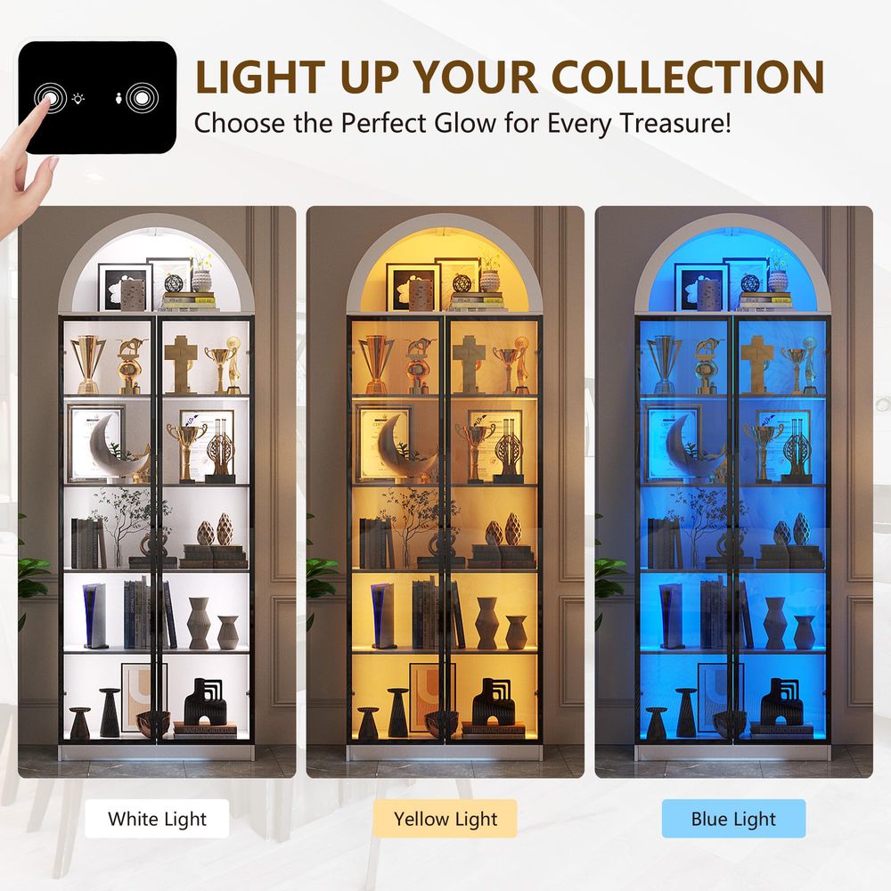 Vitrina con Puertas y Estantes - Lighting & Home Decor Studio reseña y precio