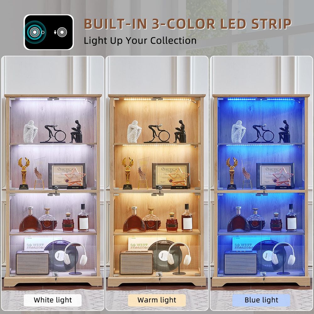 Vitrina de cristal estilo rúst - Lighting & Home Decor Studio reseña y precio